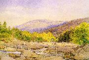 Hill, John William View on Catskill Creek Sweden oil painting artist